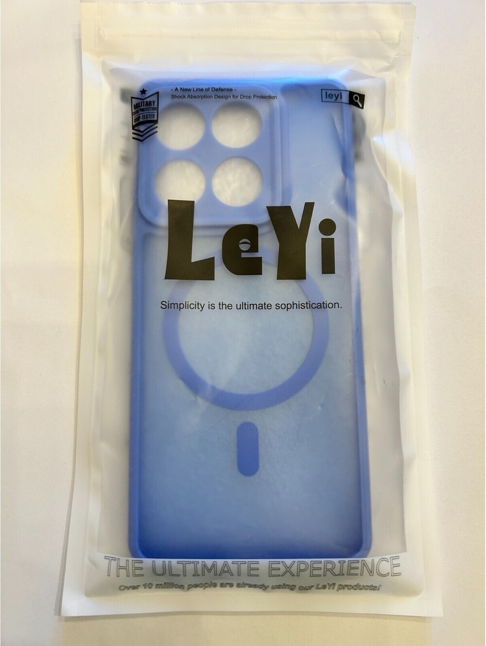 LeYi Case for Motorola Edge 2025 MagSafe Magnetic Sky Blue Shockproof New